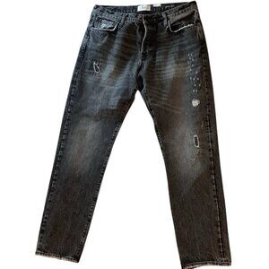 Ovadia New York Straight Taper 003 Button Fly Jeans Mens Size 38